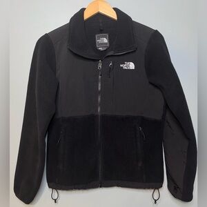 The North Face Denali Style Fleece Jacket Black Full Zip Womens Small
